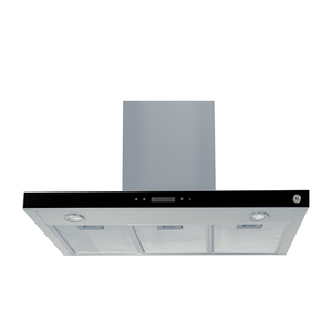 Campana de Extracción 90 cm Acero inoxidable con Vidrio Negro GE Appliances - CTGE90I0