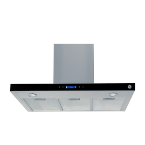 Campana de Extracción 90 cm Acero inoxidable con Vidrio Negro GE Appliances - CTGE90I0