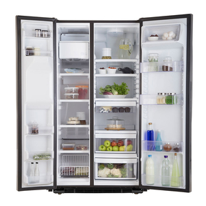 Heladera con freezer no frost 719L Acero Inoxidable GE Appliances - GEPS6FGKFSS