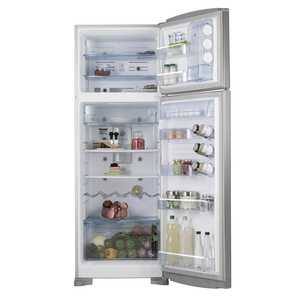 Heladera con freezer no frost 424L Metálica GE Appliances - HGE450M