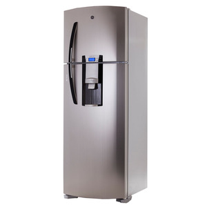 Heladera con freezer no frost 424L Metalico GE Appliances - HGE455M