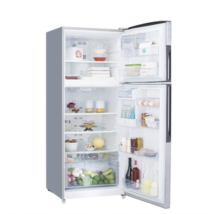 Heladera con freezer no frost 421L Inoxidable GE Appliances - RGS1540BGRX0