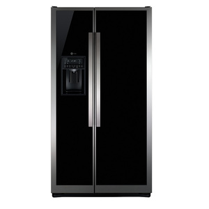 Heladera SBS con freezer no frost 635L Vidrio Negro GE Appliances - PKPN3FFGFBN