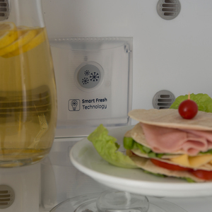 Heladera con freezer no frost 424 L Acero Inoxidable GE_APPLIANCES - HGE455M12L