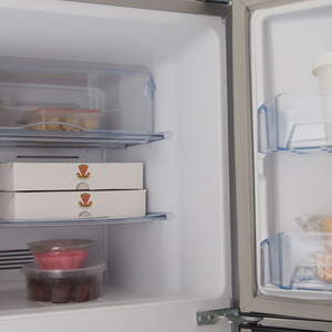 Heladera con freezer no frost 424 L Acero Inoxidable GE_APPLIANCES - HGE455M12L