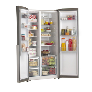 Heladera con freezer no frost 521L Acero Inoxidable Patrick - SBSPK521I