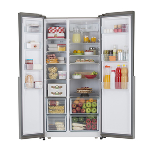 Heladera con freezer no frost 521L Acero Inoxidable Patrick - SBSPK521I