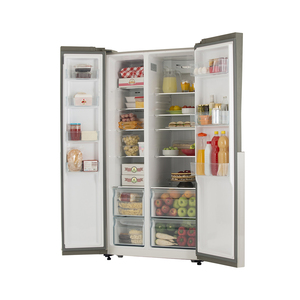 Heladera con freezer no frost 521L Acero Inoxidable Patrick - SBSPK521I